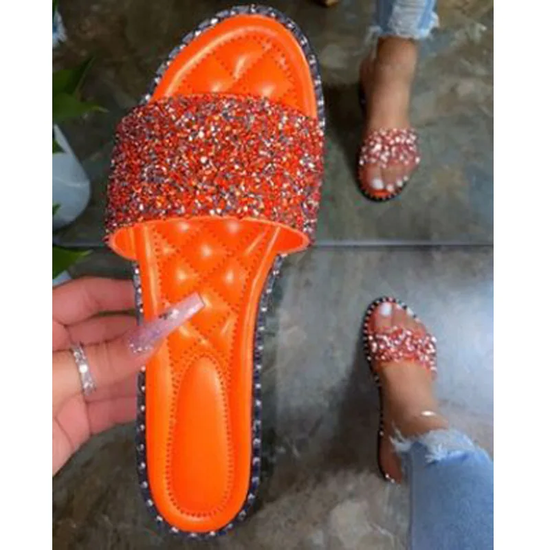 Summer shoes women sandals bling flat Rhinestone lady beach slipper luxury fashion flat sandals
Summer shoes women sandals bling flat Rhinestone lady beach slipper luxury fashion flat sandals