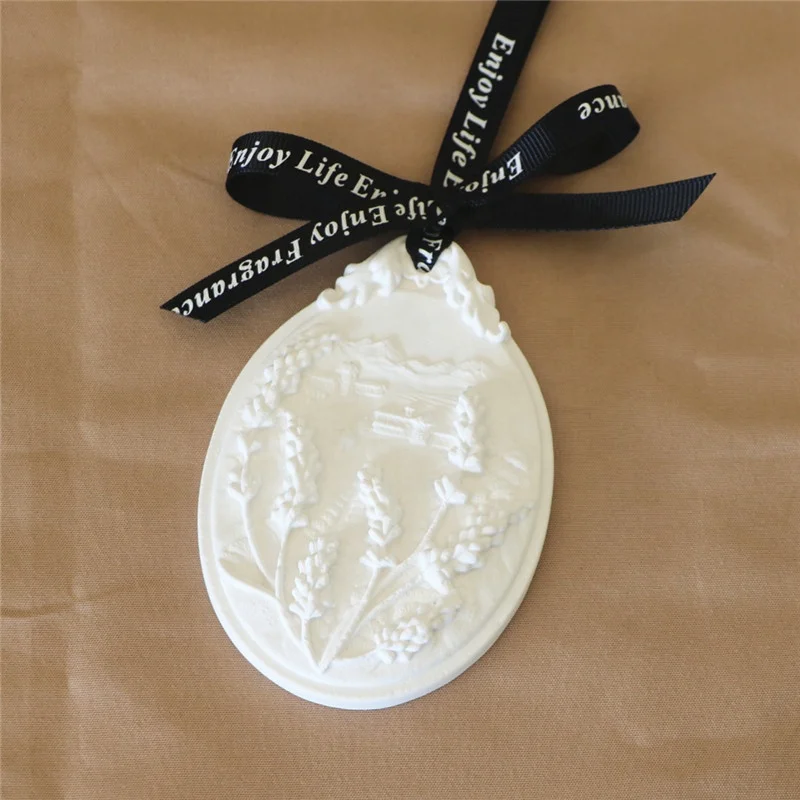 Home Car Decoration Hanging White Oval Lavender Scented Ceramic Aroma Stone Plaster Essential Oil Diffuser
Home Car Decoration Hanging White Oval Lavender Scented Ceramic Aroma Stone Plaster Essential Oil Diffuser