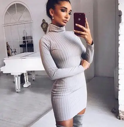 2019 New Vestidos Autumn Winter Women Sweater Dress Rib Solid Color Slim O-Neck Long-Sleeved Casual Long Knit Dress, Pictures
2019 New Vestidos Autumn Winter Women Sweater Dress Rib Solid Color Slim O-Neck Long-Sleeved Casual Long Knit Dress, Pictures