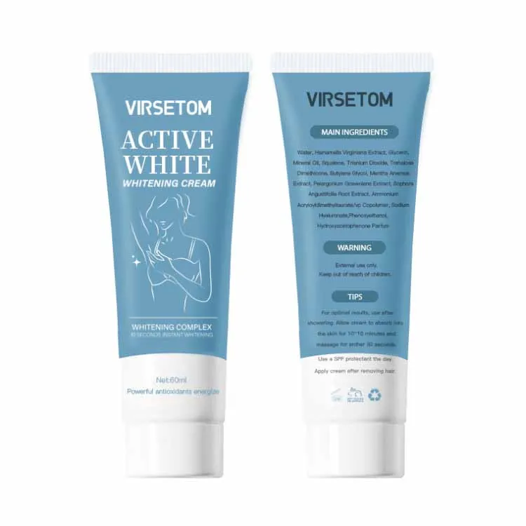 VIRSETOM Active High Quality Armpit Underarm And Body Whitening Cream For Sensitive Areas, Milk white
VIRSETOM Active High Quality Armpit Underarm And Body Whitening Cream For Sensitive Areas, Milk white
