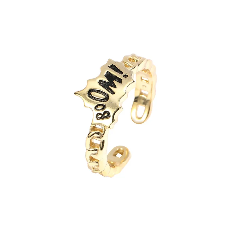 Wholesale Two Color Choose Silver Gold Engraving English Letter Female Personality Open Ring
Wholesale Two Color Choose Silver Gold Engraving English Letter Female Personality Open Ring
