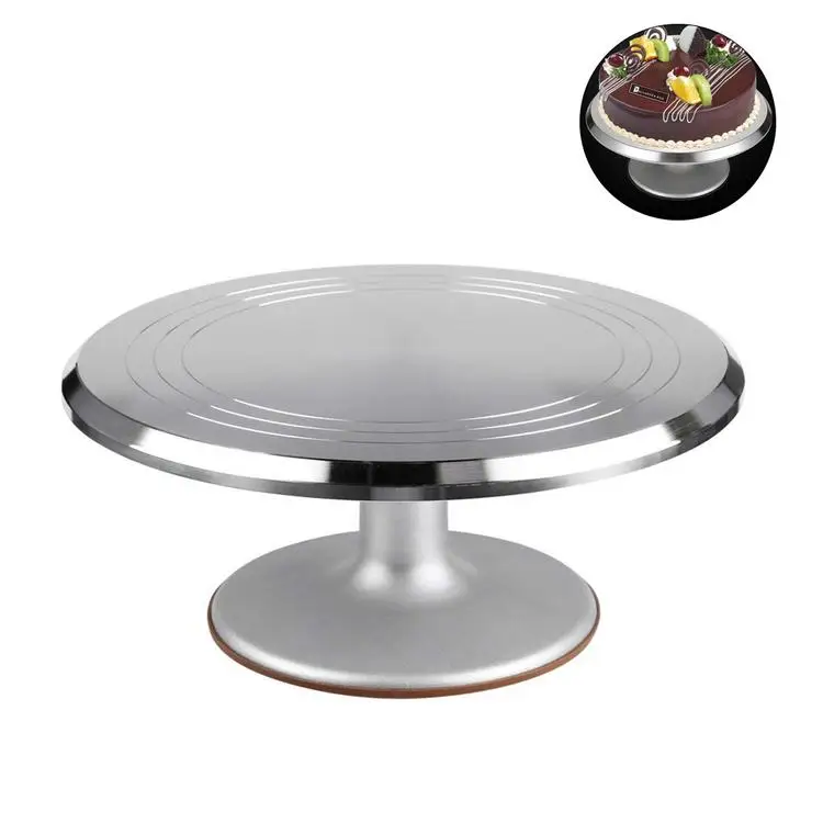 Cake Decorating Supplies Aluminium Alloy Revolving 12 Inch Turntable Rotating Cake Stand
Cake Decorating Supplies Aluminium Alloy Revolving 12 Inch Turntable Rotating Cake Stand