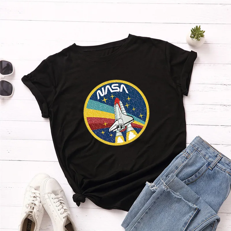 Woman printing tshirts high quality original rockets moon printed t shirt cool design drawing sales
Woman printing tshirts high quality original rockets moon printed t shirt cool design drawing sales