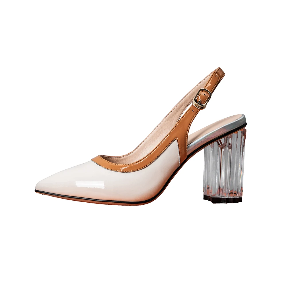 Ladies transparent heel pointed toe high sandals shoes sling back high heels sandals
Ladies transparent heel pointed toe high sandals shoes sling back high heels sandals