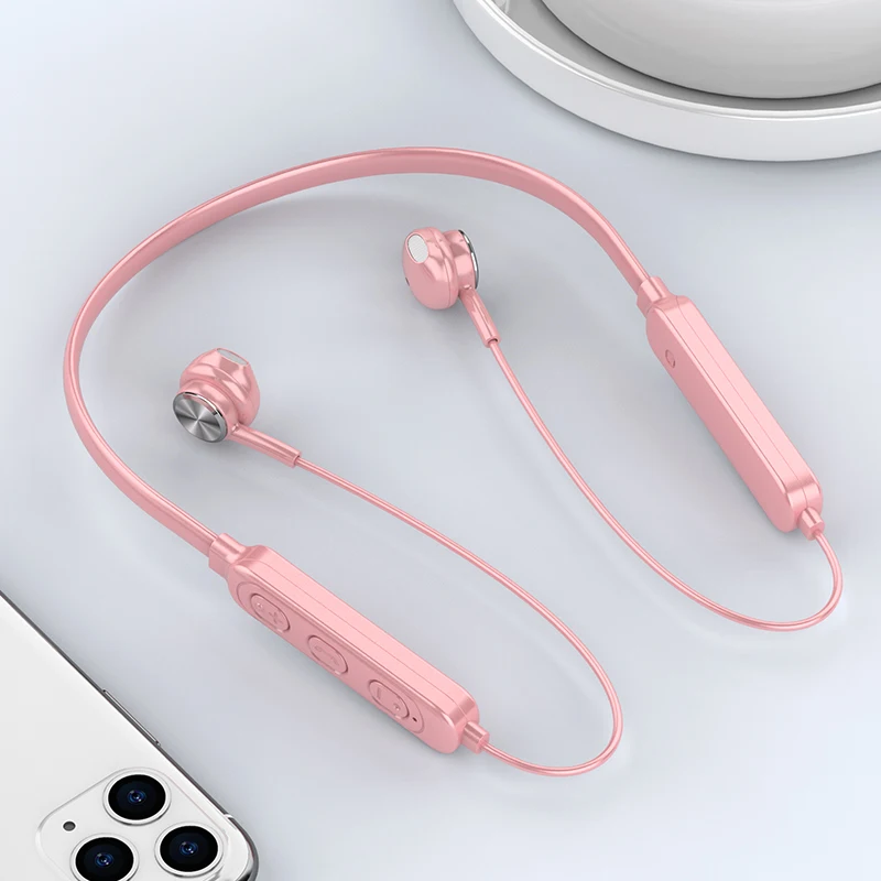 New hot colorful wireless neckband microphone stereo sound earphones sport headsets, Black, white, pink, red
New hot colorful wireless neckband microphone stereo sound earphones sport headsets, Black, white, pink, red