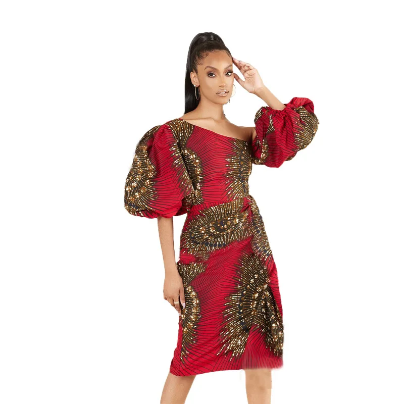 New Chic Puff Sleeves Design Sexy Off Shoulder Backless Celebrity Party Club Midi Dress Vestido, As show
New Chic Puff Sleeves Design Sexy Off Shoulder Backless Celebrity Party Club Midi Dress Vestido, As show