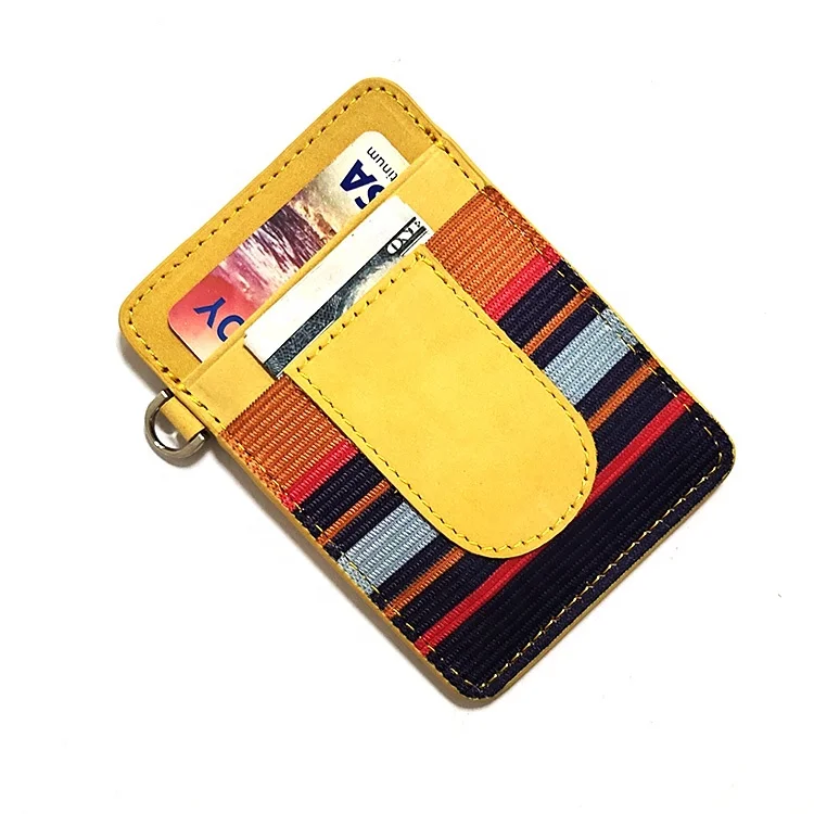 Minimalist Front Pocket Wallet Elastic Credit Card Holder Genuine Leather RFID Blocking Card Case Wallets, Yellow/gray
Minimalist Front Pocket Wallet Elastic Credit Card Holder Genuine Leather RFID Blocking Card Case Wallets, Yellow/gray