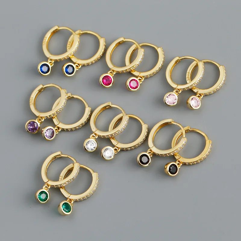 Fashion Jewelry 925 Sterling Silver Gold Plated Colorful Crystal Clip On Earrings Cute CZ Zircon Hoop Earring YF3007
Fashion Jewelry 925 Sterling Silver Gold Plated Colorful Crystal Clip On Earrings Cute CZ Zircon Hoop Earring YF3007