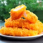 Huiyang food seafood High Quality Deep-fried Squid Steak; frozen breaded fish