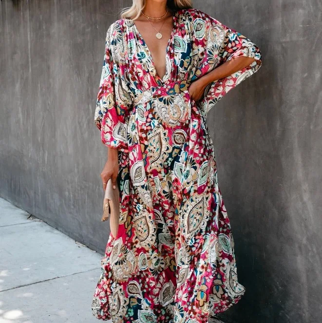Floral Print 2019 Bohemian Printed Summer Beach Wrap Dress Women Beachwear Cotton Tunic Sexy Front Open Kimono Dress, Black,red,white
Floral Print 2019 Bohemian Printed Summer Beach Wrap Dress Women Beachwear Cotton Tunic Sexy Front Open Kimono Dress, Black,red,white