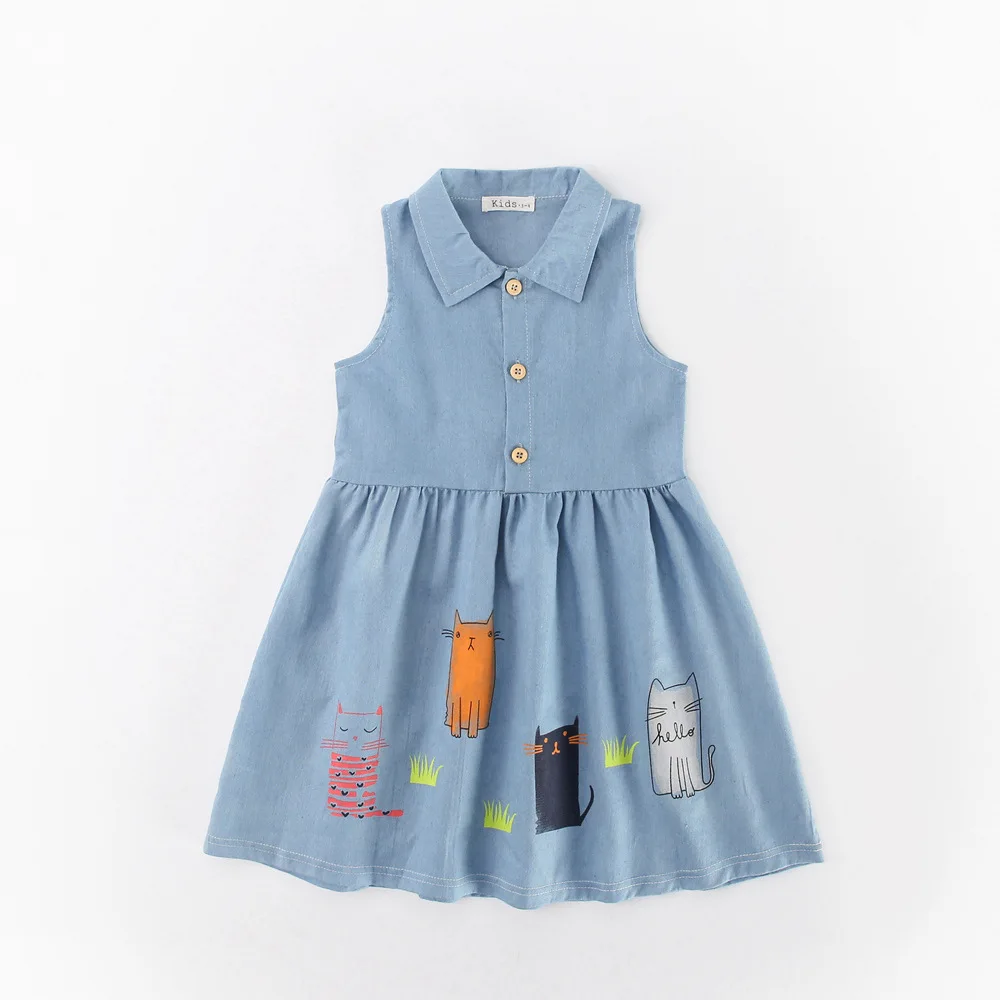 Kids Girl Summer Dress Design 2019 Sleeveless Cartoon Pattern Breathable For Causal Daily Life
Kids Girl Summer Dress Design 2019 Sleeveless Cartoon Pattern Breathable For Causal Daily Life