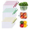 15 pack 3 sizes Daily Use Foldable Grocery Shopping Bags RPET Reusable Produce Bags