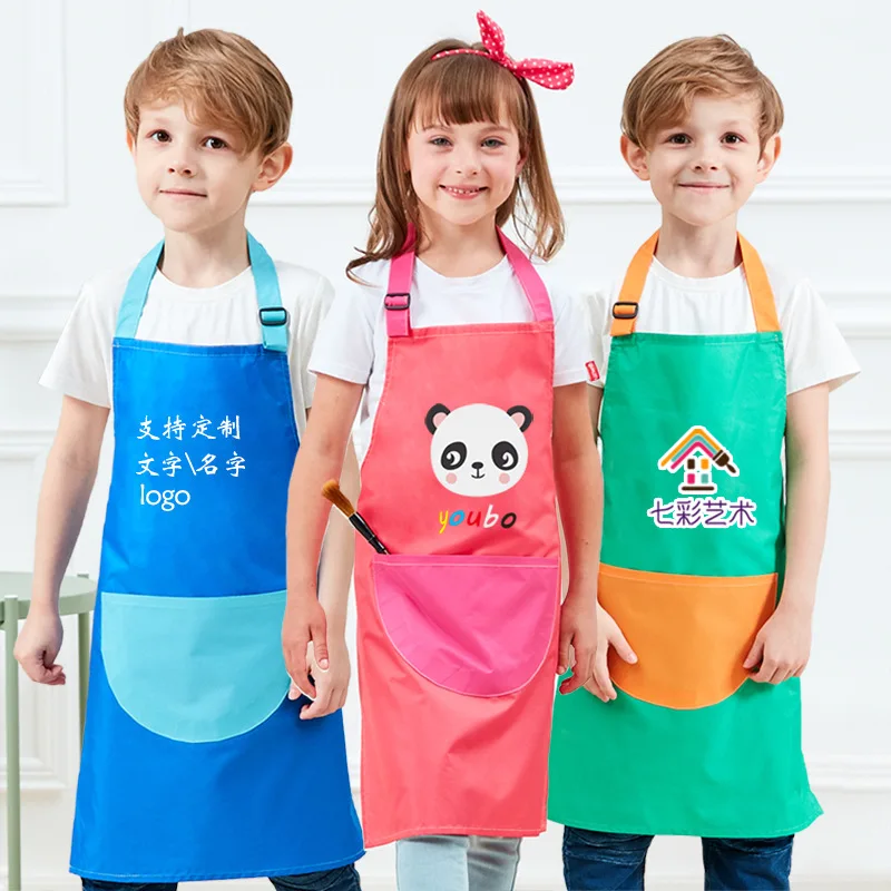 custom logo summer use sleeveless waterproof children painting aprons kids art smock 
custom logo summer use sleeveless waterproof children painting aprons kids art smock