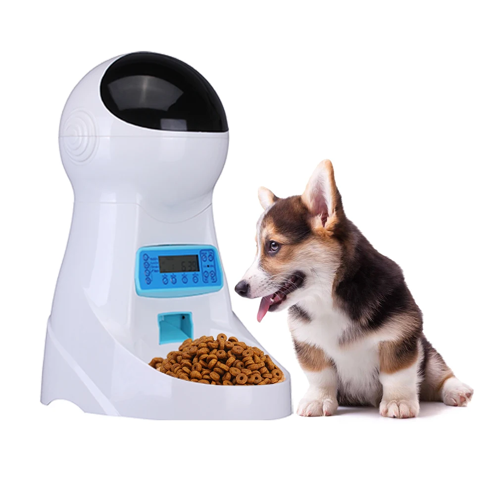 Hot selling automatic robot pet feeder smart wifi video food dispenser with camera for dog and cat, White
Hot selling automatic robot pet feeder smart wifi video food dispenser with camera for dog and cat, White
