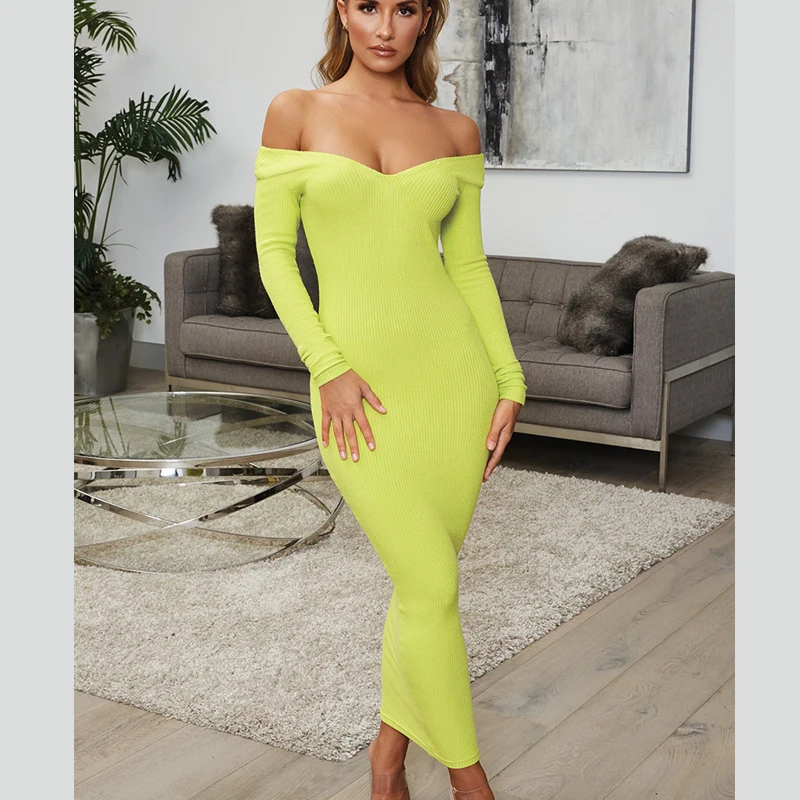 Autumn Knit Ribbed V Neck Long Sleeve Casual Bodycon Maxi Shoulder Off Knit, Customized
Autumn Knit Ribbed V Neck Long Sleeve Casual Bodycon Maxi Shoulder Off Knit, Customized