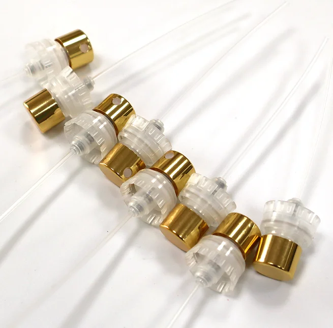 Fast delivery FEA15mm Invisible tube Crimpless Perfume Spray Pump With Aluminum Collar And Caps
Fast delivery FEA15mm Invisible tube Crimpless Perfume Spray Pump With Aluminum Collar And Caps