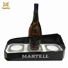 Rechargeable portable led illuminated wine rack with led lighting