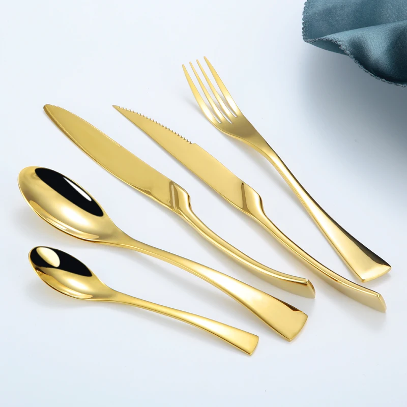 KAYA Luxury Hotel Stainless Steel Gold Wedding Cutlery Set
KAYA Luxury Hotel Stainless Steel Gold Wedding Cutlery Set