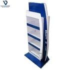 Retail Corrugated Carton Floor Standing Cardboard Display Rack Stand, Can Hold 30kg per Shelf