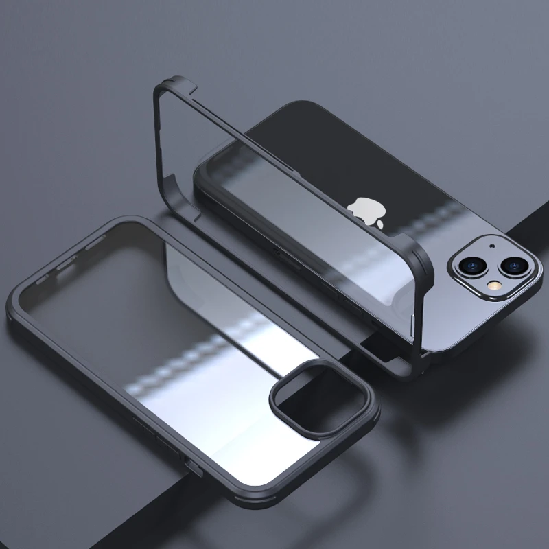 Transparent glass 360 PC Glass Full Cover Protective Case for iPhone 12 Double Sided Case for iPhone 11 12 13 min/Pro/ Pro Max, 4 colors
Transparent glass 360 PC Glass Full Cover Protective Case for iPhone 12 Double Sided Case for iPhone 11 12 13 min/Pro/ Pro Max, 4 colors