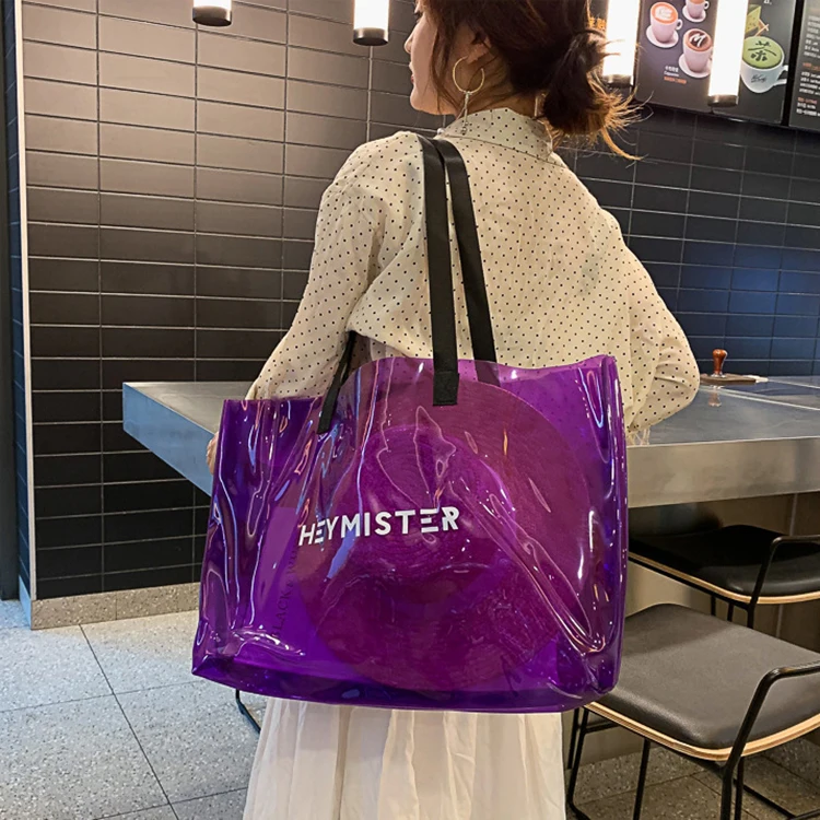 YASEN Candy Jelly Beach Bags Women Travel PVC Clear Transparent Tote Bags Women Fashion Large Casual Shopping Shoulder Bags
YASEN Candy Jelly Beach Bags Women Travel PVC Clear Transparent Tote Bags Women Fashion Large Casual Shopping Shoulder Bags