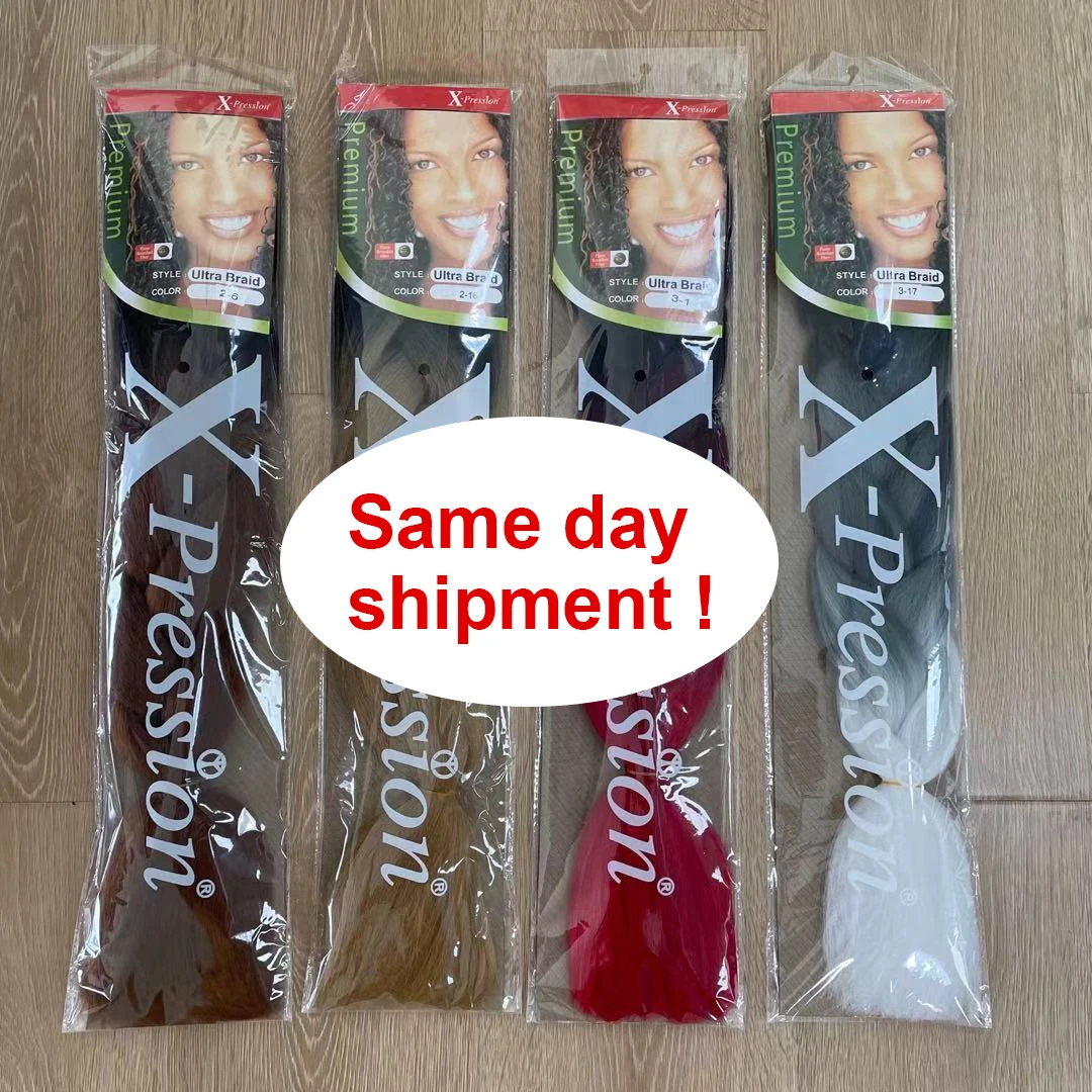 top quality cheap wholesale x-pressions 24inch 100g pre stretched pre-stretched outres braiding hair synthetic
top quality cheap wholesale x-pressions 24inch 100g pre stretched pre-stretched outres braiding hair synthetic
