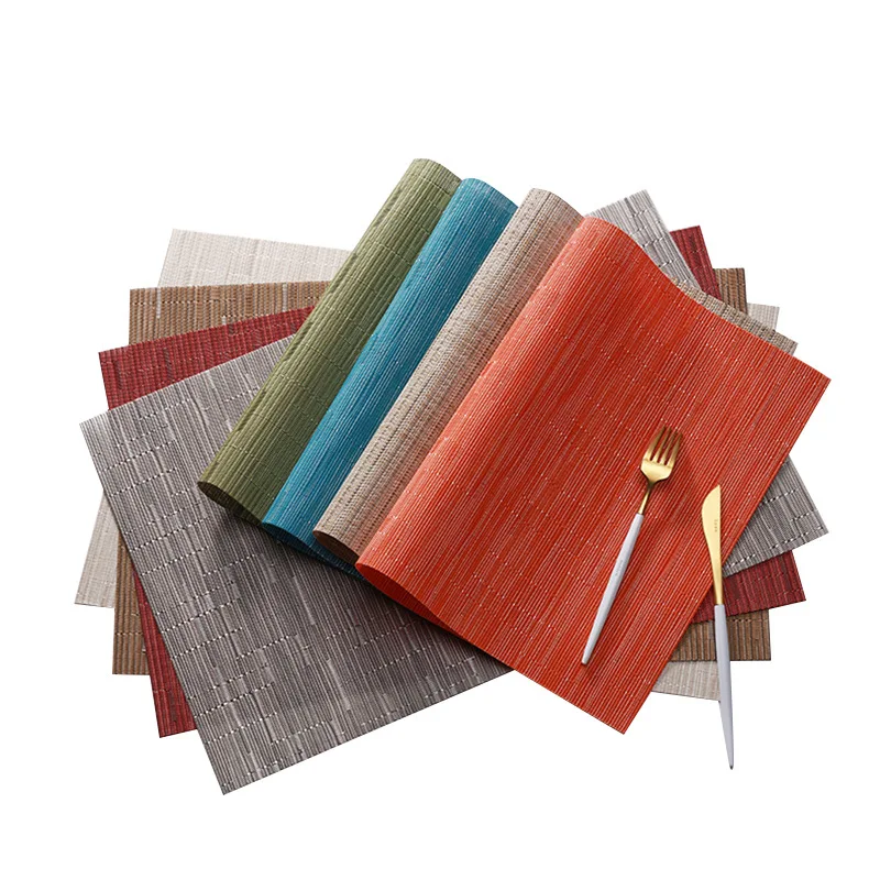 High Quality Antislip Dining Table Mat PVC Heat Resistant Table Mats Decorative Kitchen Washable Placemat Table Decoration
High Quality Antislip Dining Table Mat PVC Heat Resistant Table Mats Decorative Kitchen Washable Placemat Table Decoration