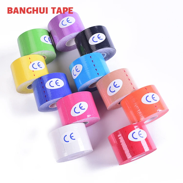 Custom sports tape cotton sports bandage 5 cm * 5 cm muscle band treatment