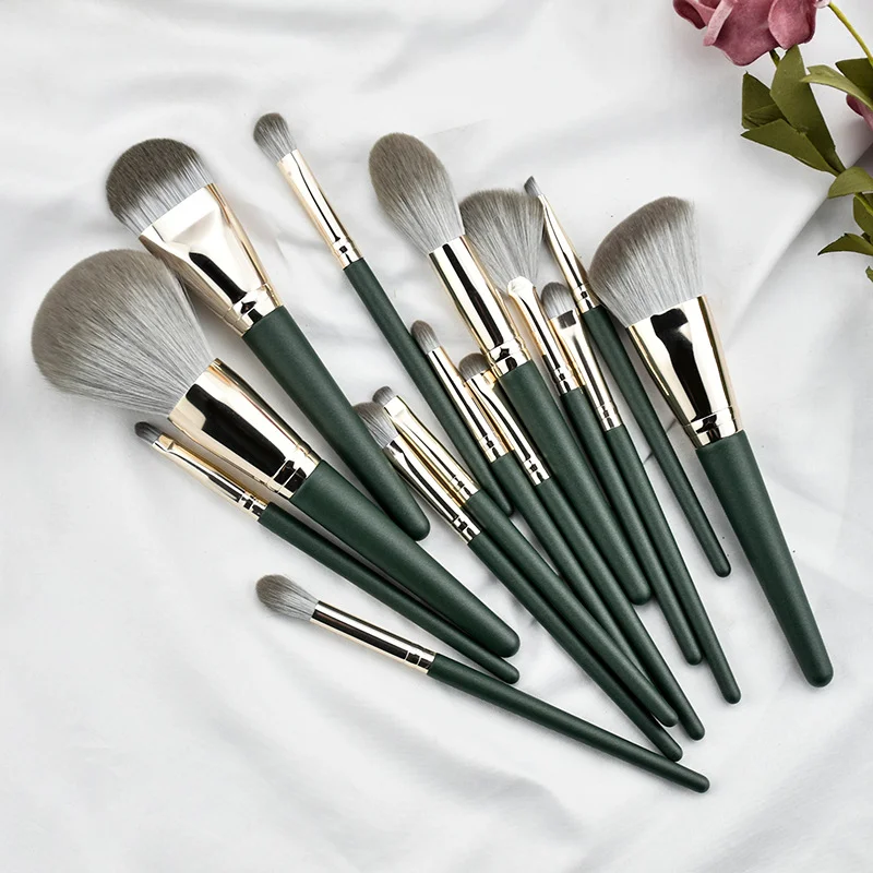 Own brand 14pcs high-grade copper tube fine hair gradient blush powder brush eye shadow makeup tool makeup brush set cosmetic, Customized color
Own brand 14pcs high-grade copper tube fine hair gradient blush powder brush eye shadow makeup tool makeup brush set cosmetic, Customized color