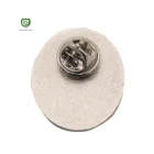 Zinc Blank Lapel Pins Wholesale Custom Round Silver Plating Blank Metal Lapel Pins