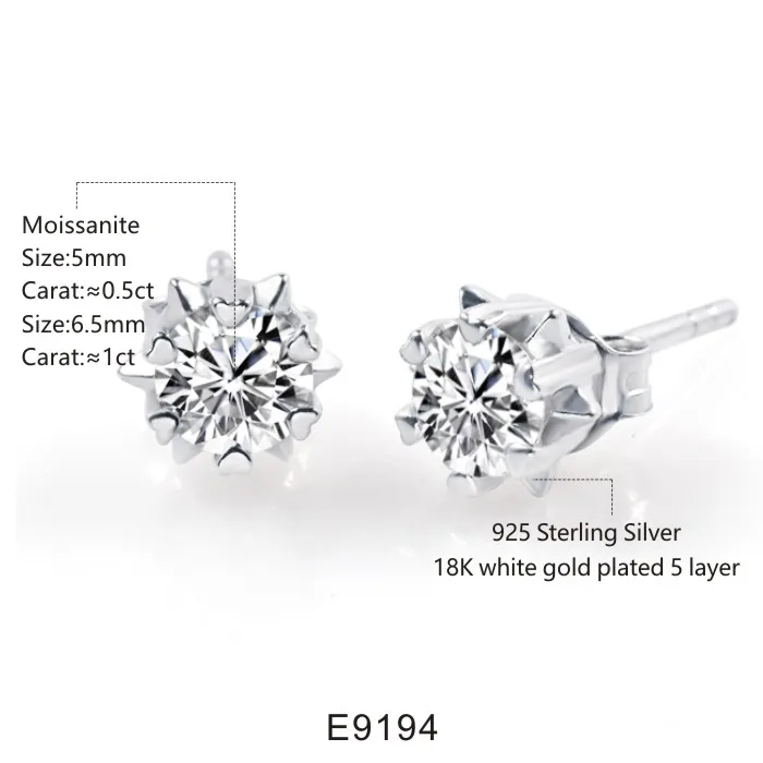 ROOMY JEWELRY 18K Gold Plated Jewelry Flower Stud Earrings For Women Fashion Earrings Trend 2022, Silver color
ROOMY JEWELRY 18K Gold Plated Jewelry Flower Stud Earrings For Women Fashion Earrings Trend 2022, Silver color