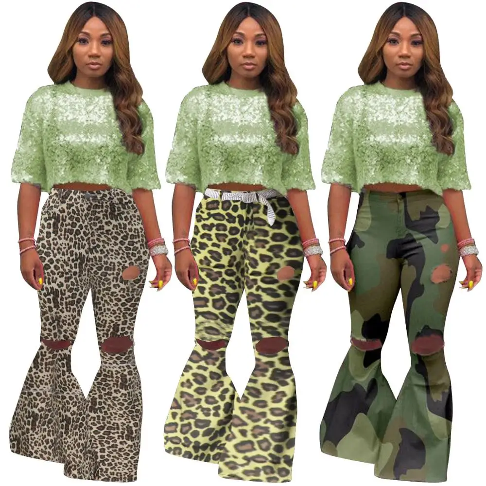 2020 Fashion Ripped Jeans Women Demin Jeans Flare Trousers One Piece Women Bell Bottom Jeans
2020 Fashion Ripped Jeans Women Demin Jeans Flare Trousers One Piece Women Bell Bottom Jeans