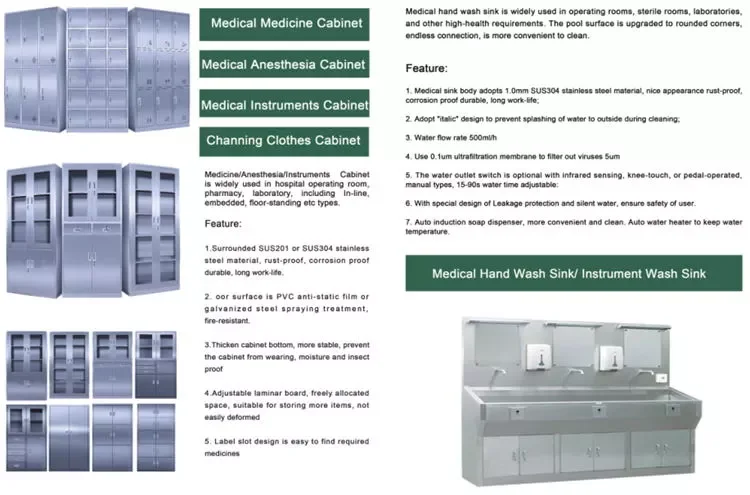 hospital medicine cabinet for operating room
