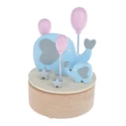 Decorations New Decor Ali Baba Promotional Products New Design Cute Unicorn Rainbow Rotating Music Box Toy Kids Decorations