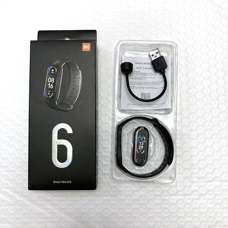 M6 Smart Band Watch Bracelet Wristband Fitness Tracker Blood Pressure Heart Rate BP Monitor Waterproof
M6 Smart Band Watch Bracelet Wristband Fitness Tracker Blood Pressure Heart Rate BP Monitor Waterproof