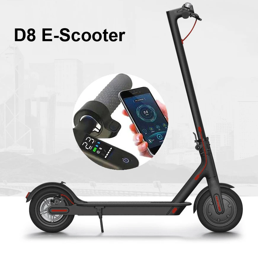 Delivered from EU warehouse original D8Pro kick electric scooter with 350W motor foldable scooter adult, Black white
Delivered from EU warehouse original D8Pro kick electric scooter with 350W motor foldable scooter adult, Black white