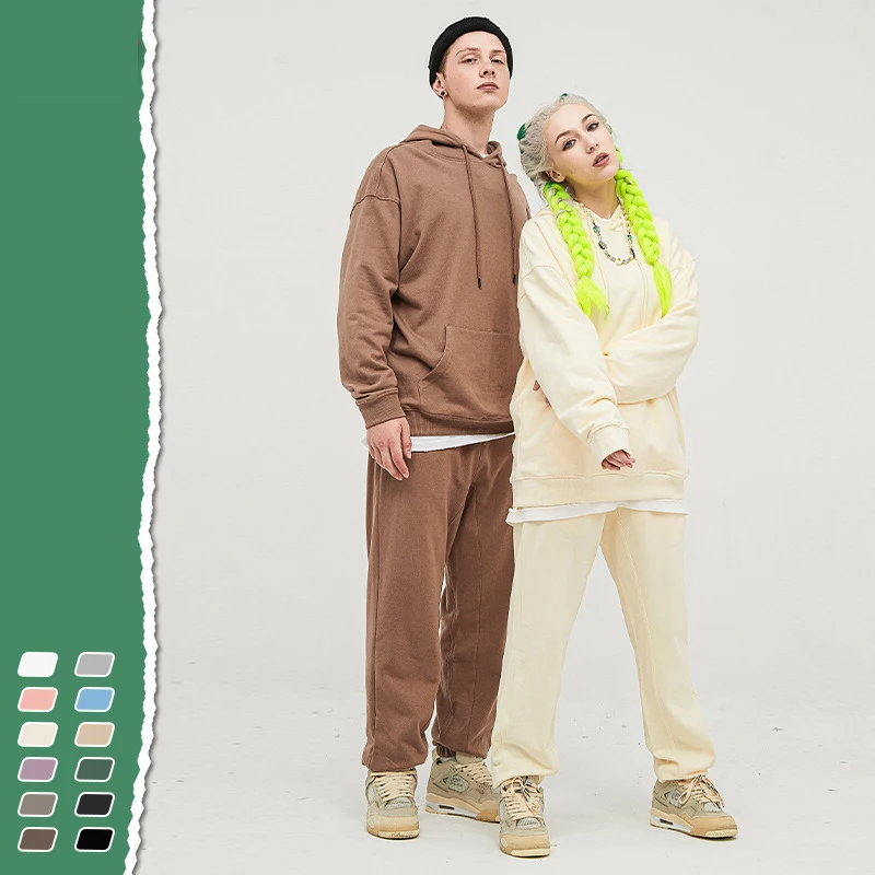 Fashion Street Wear French Terry Oversized Hoodie and Joggers Set Solid Color Unisex Hoodie Set
Fashion Street Wear French Terry Oversized Hoodie and Joggers Set Solid Color Unisex Hoodie Set