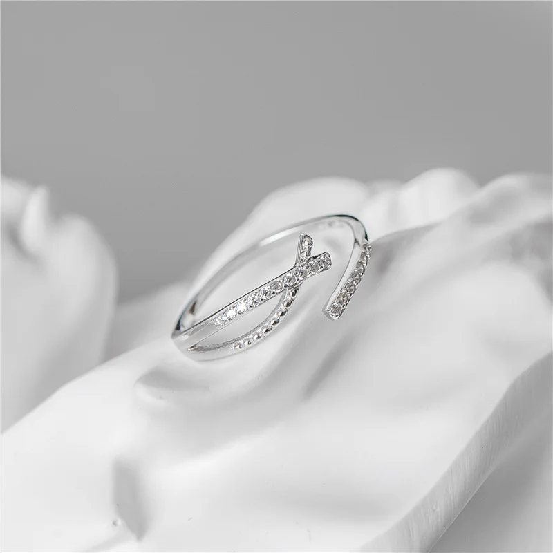 Minimalist Style 925 Sterling Silver Shiny Crystal Zircon X Shaped Open Ring Open Adjustable CZ S925 Silver Cross Rings
Minimalist Style 925 Sterling Silver Shiny Crystal Zircon X Shaped Open Ring Open Adjustable CZ S925 Silver Cross Rings