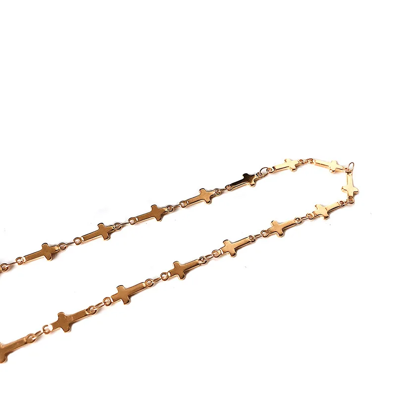 New Fashion Stainless Steel Cross Link Necklace Titanium Steel Gold-Plated Color-Preserving Clavicle Chain Women Jewelry Gift
New Fashion Stainless Steel Cross Link Necklace Titanium Steel Gold-Plated Color-Preserving Clavicle Chain Women Jewelry Gift