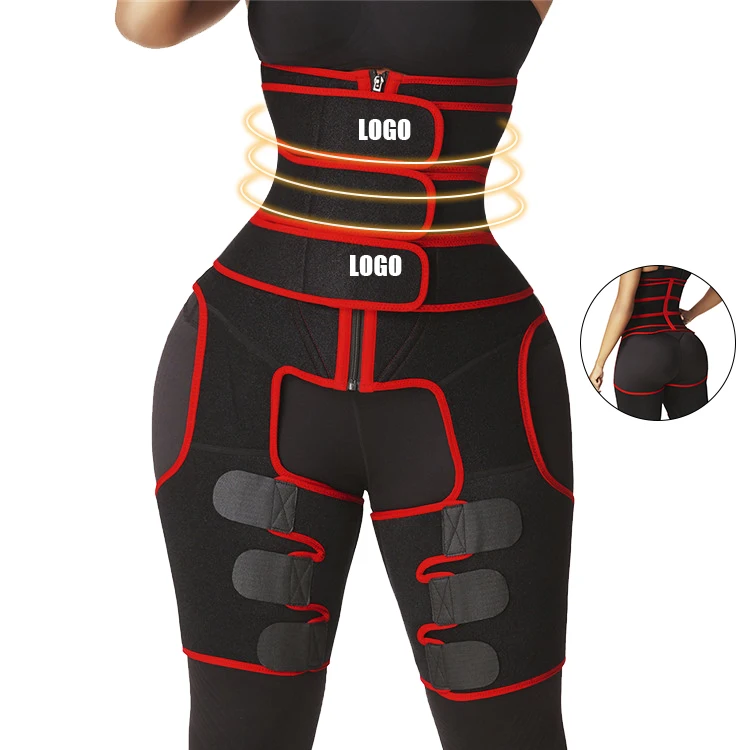 Custom Logo Women Fitness Waist And Thig Trimmer Shaper 2 In 1 Neoprene 3 Strap Waist Trainer And Thigh Trimmer, As show
Custom Logo Women Fitness Waist And Thig Trimmer Shaper 2 In 1 Neoprene 3 Strap Waist Trainer And Thigh Trimmer, As show