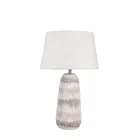 Modern Ceramic Table Lamps with Fabric Lampshade for Office Living Bedroom Bedside Lighting