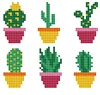 DIY Cartoon cactus children stickers Free to live in the living room