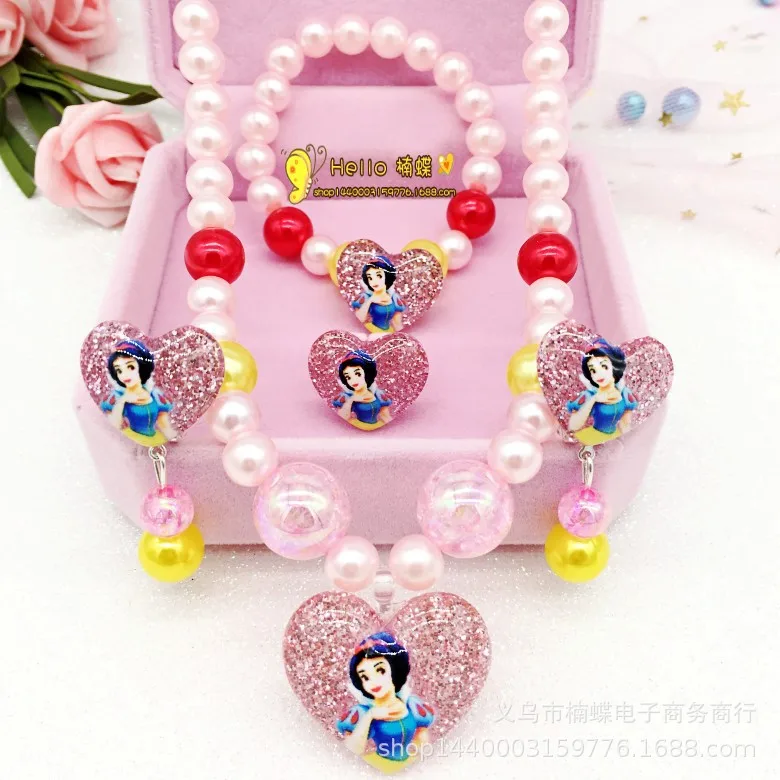 princess girl 4pcs set cute kids beaded necklace beads fashion earrings ring bracelet jewelry gift, Picture shows
princess girl 4pcs set cute kids beaded necklace beads fashion earrings ring bracelet jewelry gift, Picture shows