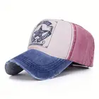 Custom Printed Baseball Hat Distressed Dad Hat Cotton Visor Cap