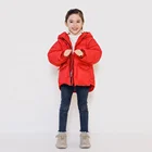 Cheap thermal hoodie girl winter thick bread coat kids duck down jacket