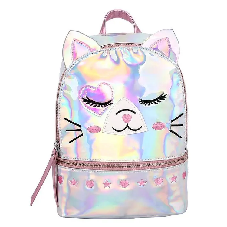 New Preppy Style Fashionable cat ear school bag Laser Holographic Backpack for girls, Customized color
New Preppy Style Fashionable cat ear school bag Laser Holographic Backpack for girls, Customized color
