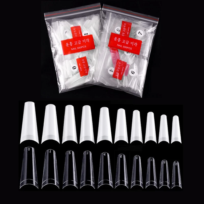 500PCS Clear Seamless Full Half Cover False Short Coffin French Nail Tips, Natural clear
500PCS Clear Seamless Full Half Cover False Short Coffin French Nail Tips, Natural clear