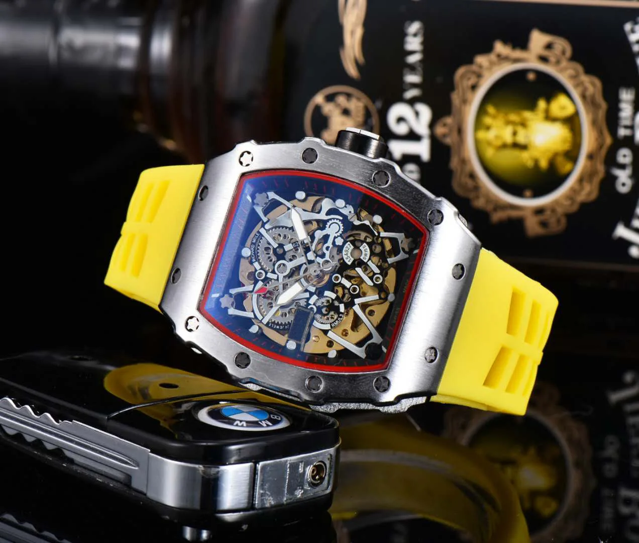 Men's mechanical watch fashion stopwatch chronograph sports watch waterproof luxury mechanical watch clock charming generous
Men's mechanical watch fashion stopwatch chronograph sports watch waterproof luxury mechanical watch clock charming generous