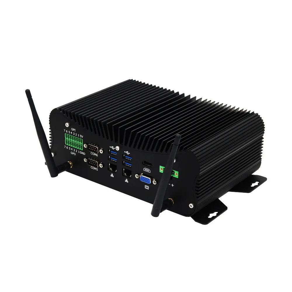 2020 Cheap Fanless Industrial Mini PC Core i5-8250U i5-7267U Desktop Computer 6*COM 2*Lans 8*USB GPIO LPT PS/2 HD VGA 4G WiFi, Black/silver
2020 Cheap Fanless Industrial Mini PC Core i5-8250U i5-7267U Desktop Computer 6*COM 2*Lans 8*USB GPIO LPT PS/2 HD VGA 4G WiFi, Black/silver
