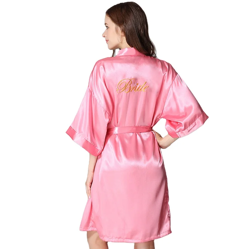 Wholesale ladies Pyjama Women's Satin Sleepwear Wedding Dress allure bridesmaids robes
Wholesale ladies Pyjama Women's Satin Sleepwear Wedding Dress allure bridesmaids robes
